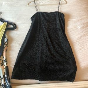 Black mini dress
